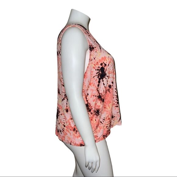 ID Ideology Plus Size Printed Tank Top in Dye Peachberry Pink Size 3X NWT - Picture 4 of 8